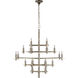 Chapman & Myers Sonnet LED 42 inch Polished Nickel Chandelier Ceiling Light in (None), Large