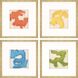 Abstract Collection Multi Framed Art