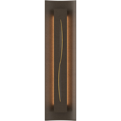 Gallery 3 Light 7.1 inch Bronze ADA Sconce Wall Light in Amber