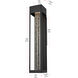 Amaris 1 Light 27 inch Black Outdoor Wall Sconce