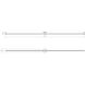Purolinear 360 LED 97 inch Satin Chrome ADA Wall Bar Light Wall Light