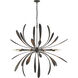Dahlia 10 Light 48.9 inch Natural Iron Chandelier Ceiling Light, Large
