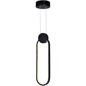 Pulley LED 4 inch Black Mini Pendant Ceiling Light