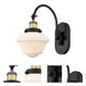 Franklin Restoration Oxford LED 8 inch Black Antique Brass Sconce Wall Light