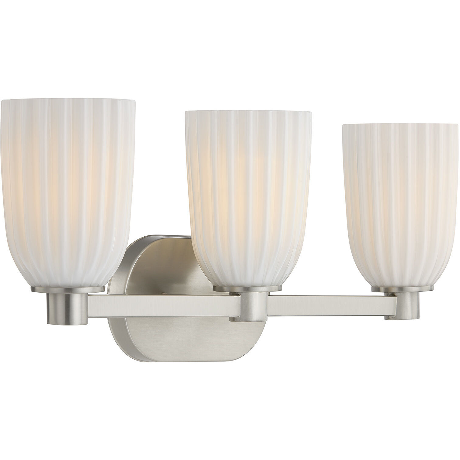 Baldwin 3 Light 23 inch Satin Nickel Bathroom Vanity Light Wall Light, Essentials