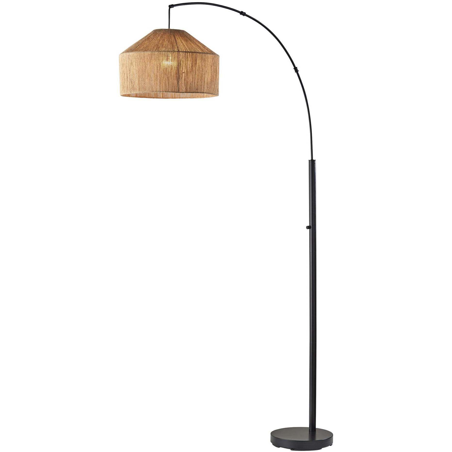 Amalfi 75 inch 100.00 watt Black Arc Floor Lamp Portable Light
