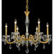 Signature Napoli 6 Light 28.1 inch Heirloom Gold Chandelier Ceiling Light, Schonbek Signature