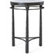 Spencer London 22 X 15.75 inch Drink Table, Wrought Iron, Marble Top, Round
