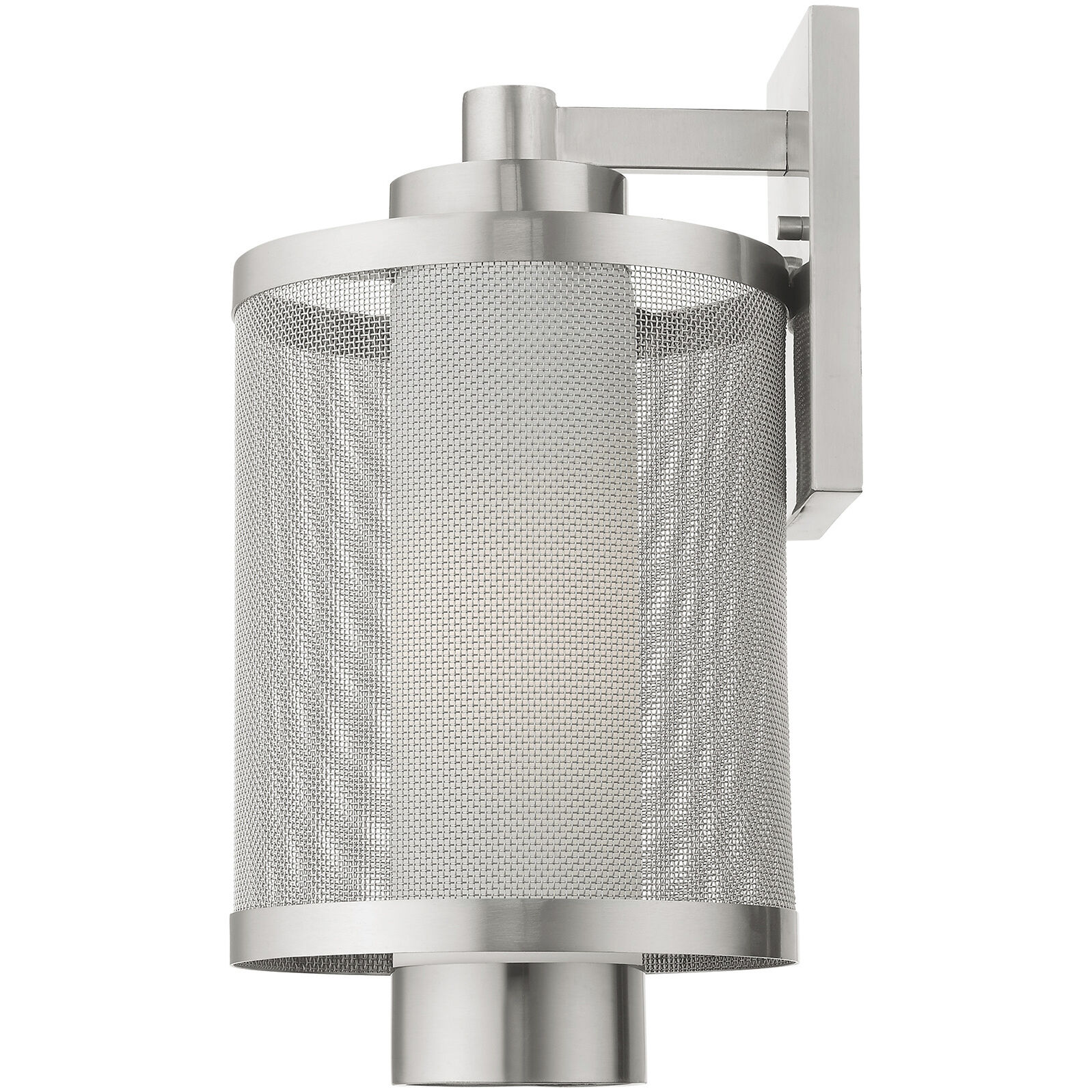 Nottingham 1 Light 17 inch Brushed Nickel Outdoor Wall Lantern