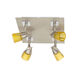 Mul-T-Lite 4 Light 10 inch Satin Chrome Flush Mount Ceiling Light