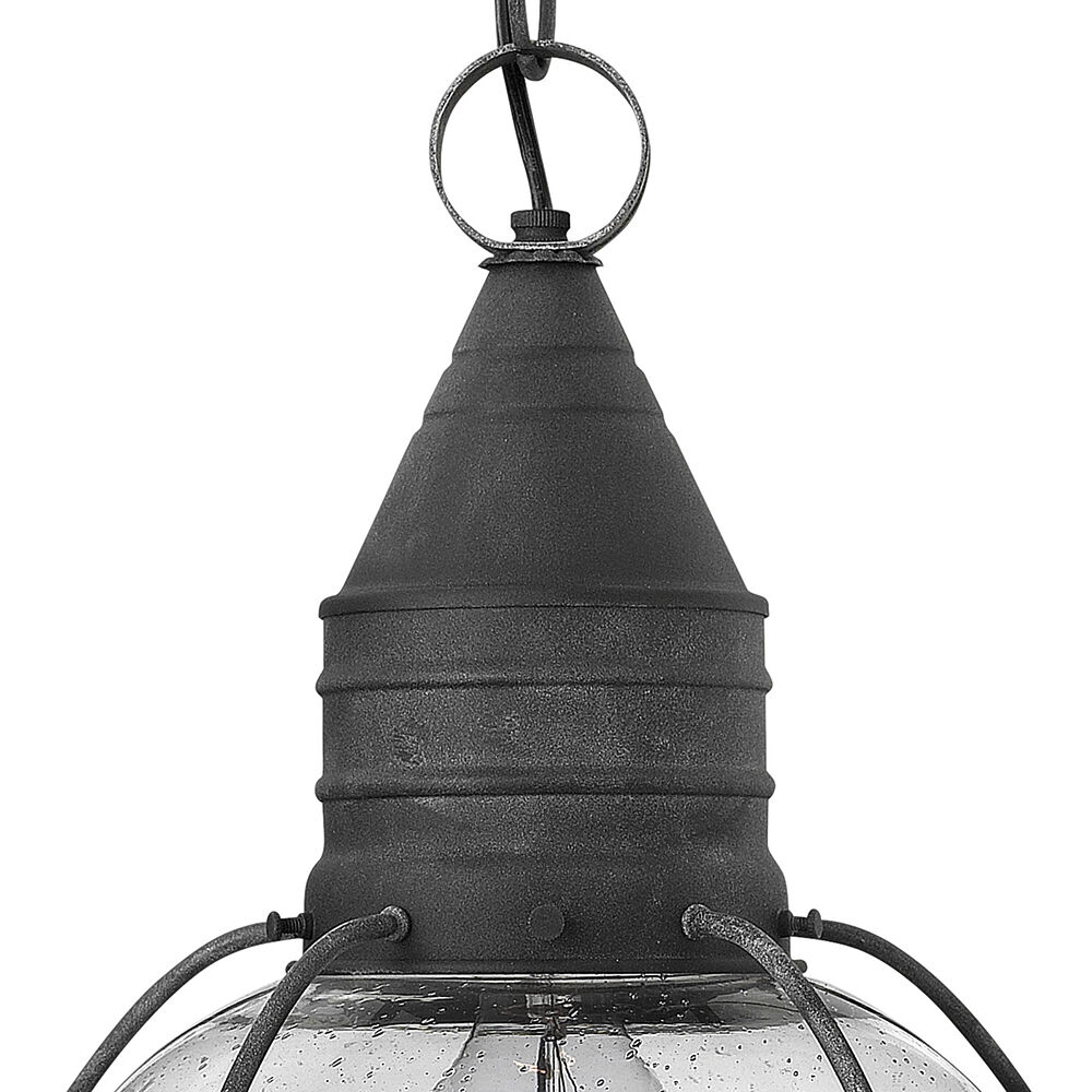Cape Cod 1 Light 11 inch Aged Zinc Outdoor Hanging Lantern