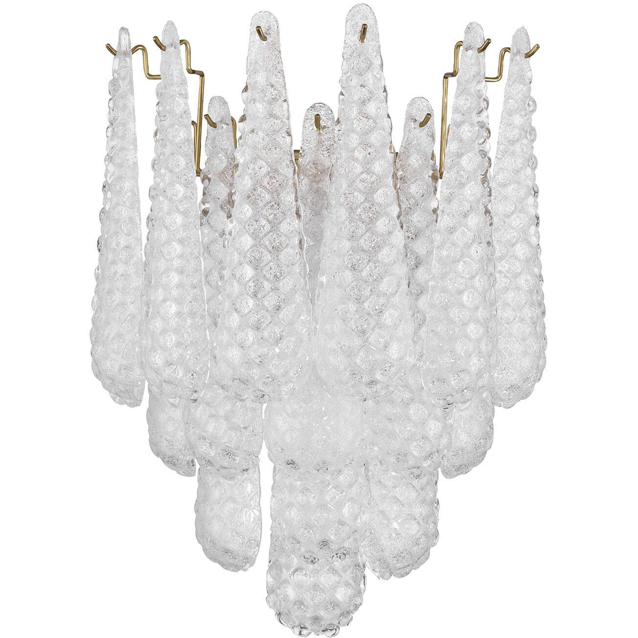 Ollie Bath Wall Light in Sand Glass Clear