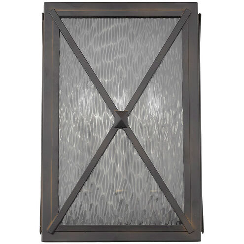 Brooklyn 3 Light 15 inch Oil-Rubbed Bronze Exterior Wall Mount