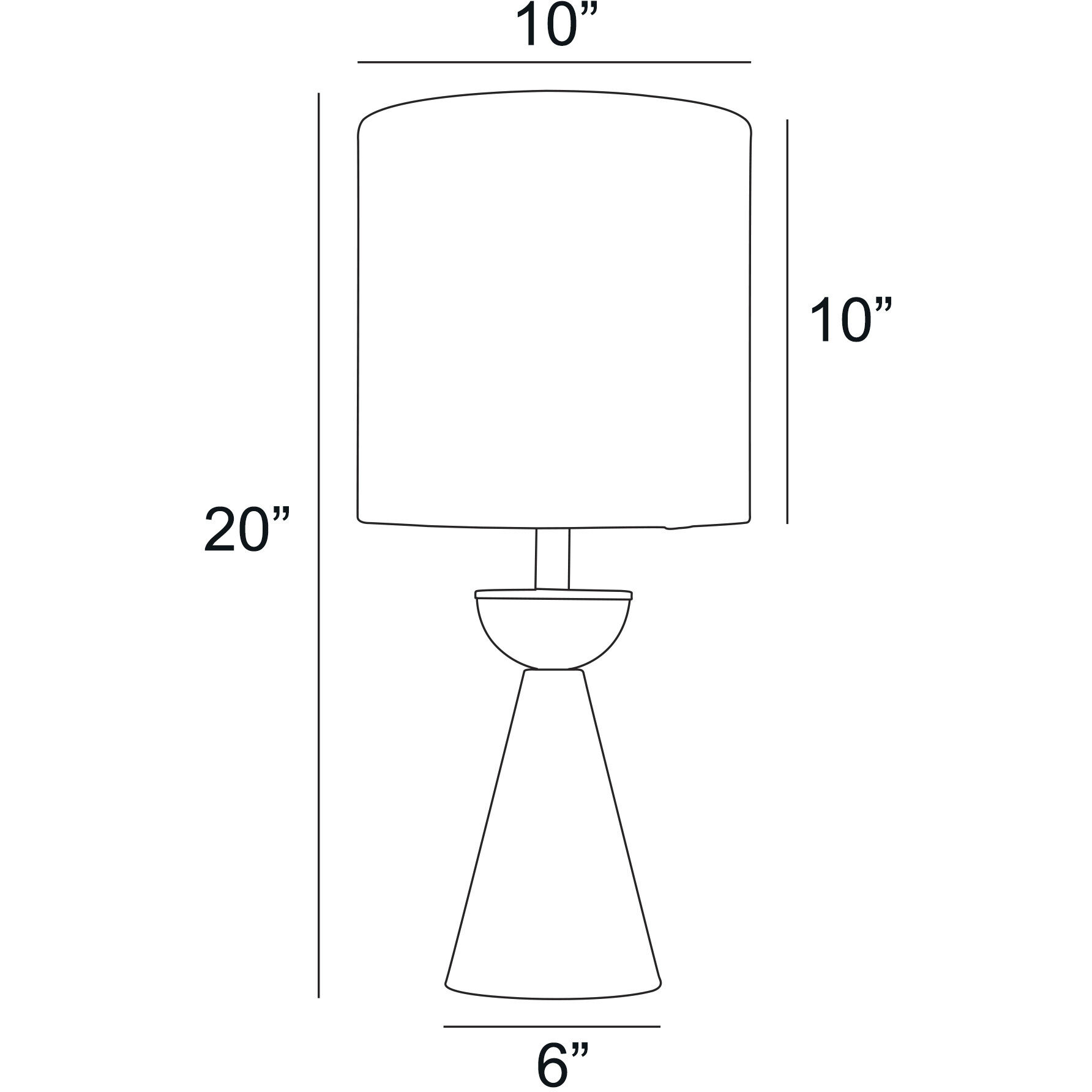 Oriela 22 inch 60.00 watt Black Table Lamp Portable Light