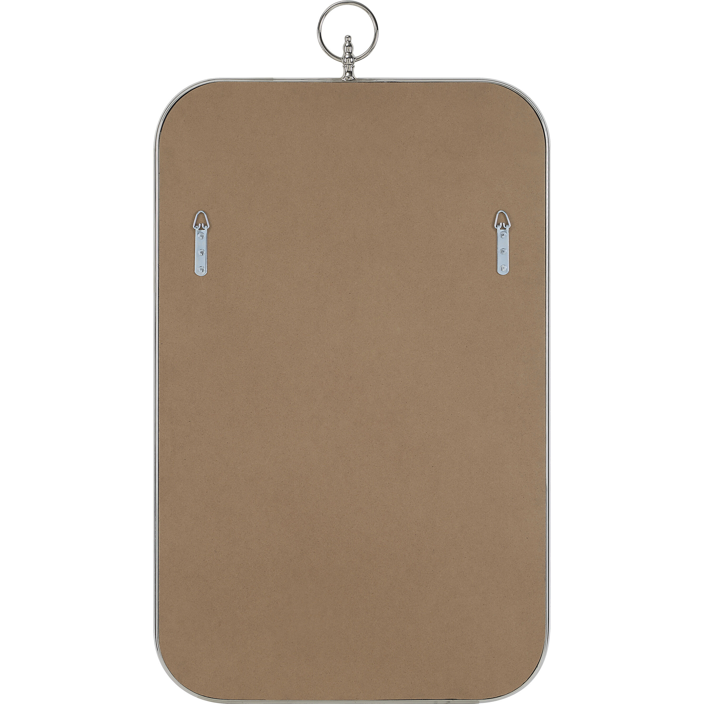 Dios 39.5 X 22 inch Polished Nickel Wall Mirror