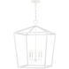 Denison 4 Light 26 inch Gesso White Chandelier Ceiling Light, Large