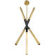 Rae LED 14.75 inch Lacquered Brass Chandelier Ceiling Light