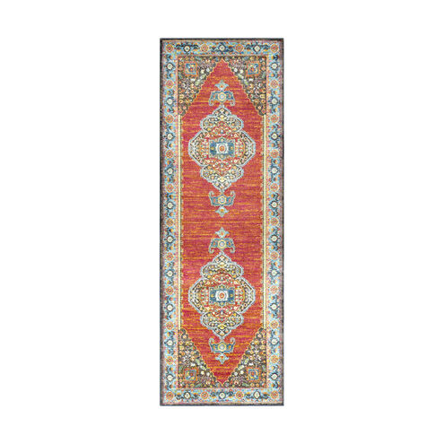 Aura Silk 36 X 24 inch Rose/Bright Pink/Bright Yellow/Camel/Dark Brown Rugs, Rectangle