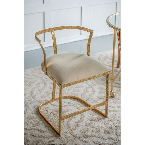 Cavendish Gold and White Chair