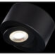 Peek LED 4.88 inch Black Flush Mount Ceiling Light in 4000K, dweLED