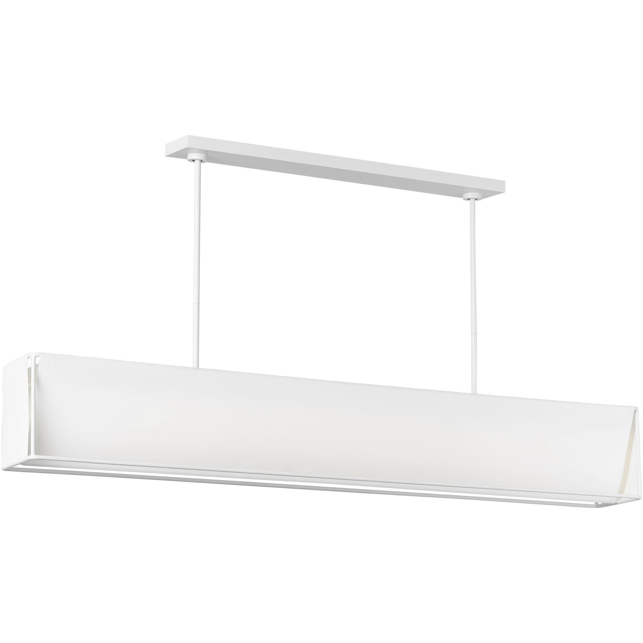 Kelly by Kelly Wearstler Velero Linear Chandelier Ceiling Light in Soft Linen