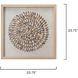 Riviera Off White & Brown Framed Wall Art
