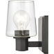 Celia 1 Light 6 inch Matte Black Vanity Light Wall Light