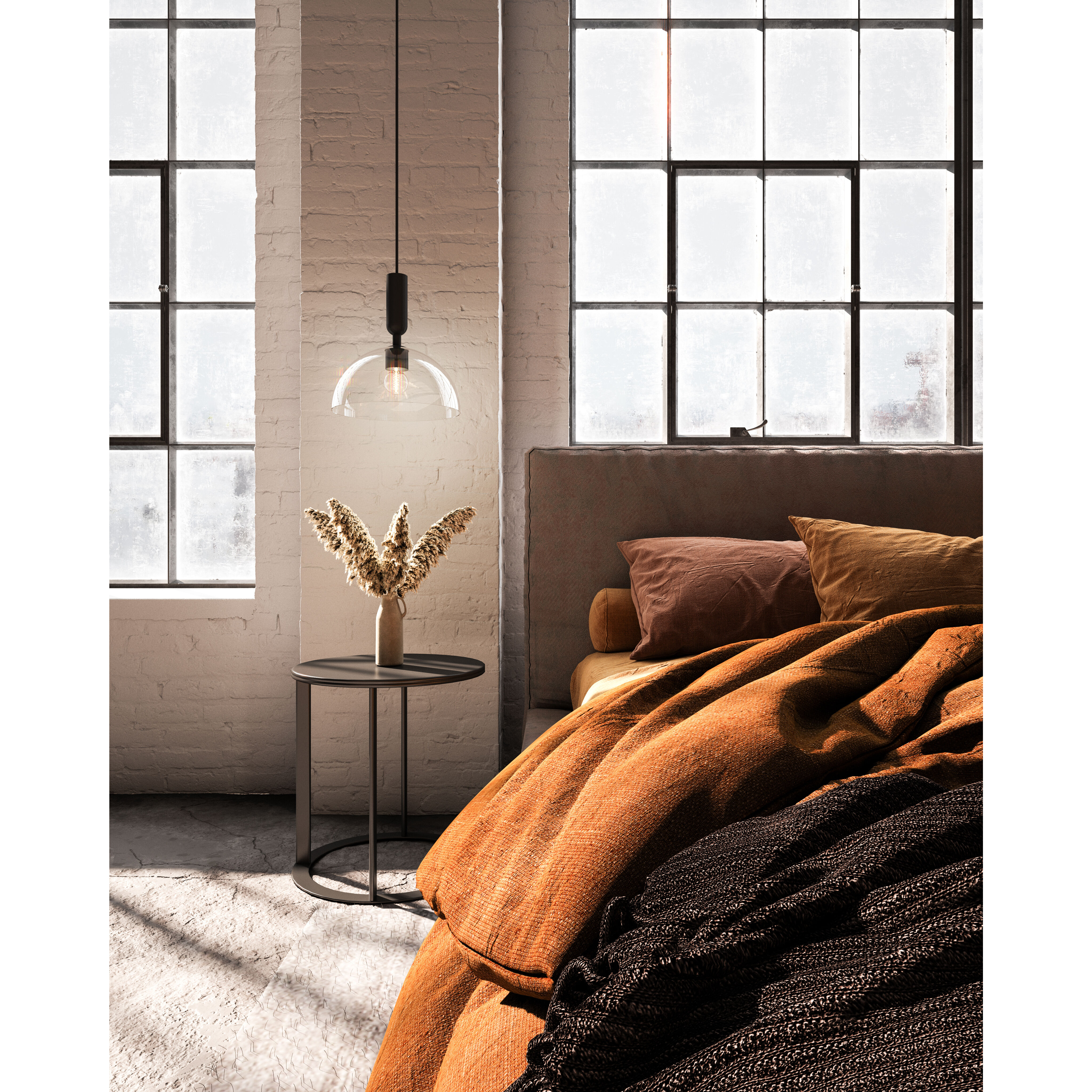 Alora Mood Jude Pendant Ceiling Light in Matte Black