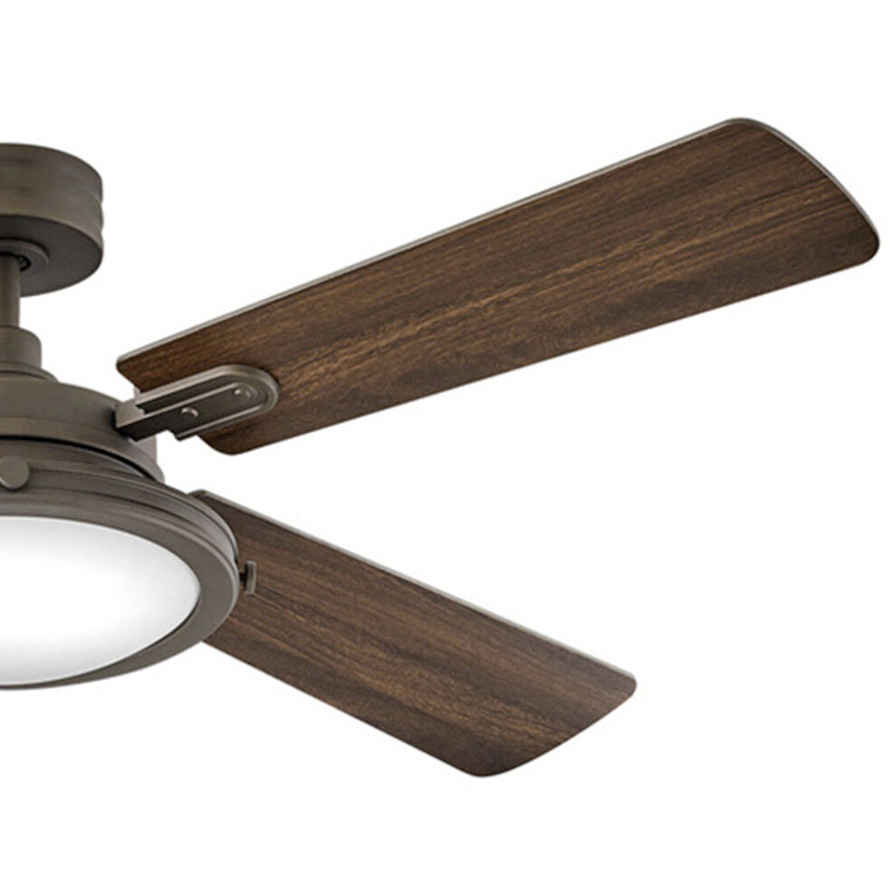 Collier 54 inch Metallic Matte Bronze with Walnut, Metallic Matte Bronze Blades Fan
