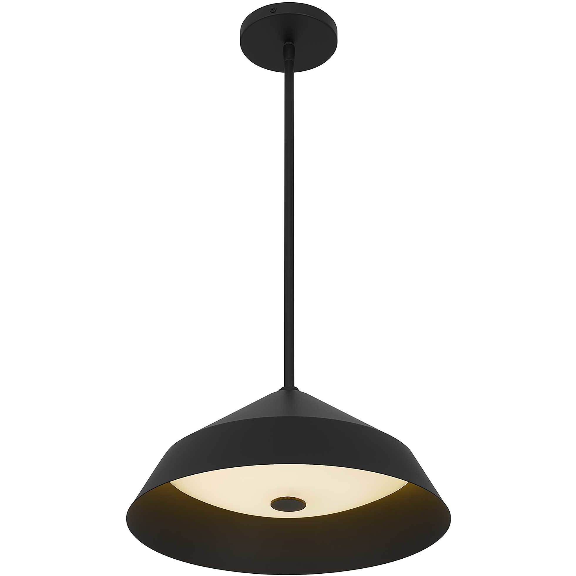 Nin LED 14 inch Sand Black Outdoor Pendant