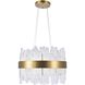 Canada LED 23.6 inch Matte Brass Chandelier Ceiling Light