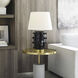 Kelly Wearstler Linden 26.5 inch 75 watt Black Porcelain Table Lamp Portable Light, Medium