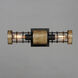 Homestead 2 Light Driftwood and Black Wall Sconce Wall Light