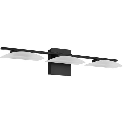 Metrass 3 LED 28 inch Matte Black Bath Vanity Wall Light 