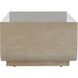 Maeva 46 X 17 inch Ash Burl and Oak Veneer and Glass Coffee Table