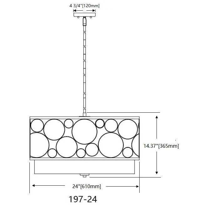 Kendall 4 Light 24 inch Matte Black Chandelier Ceiling Light
