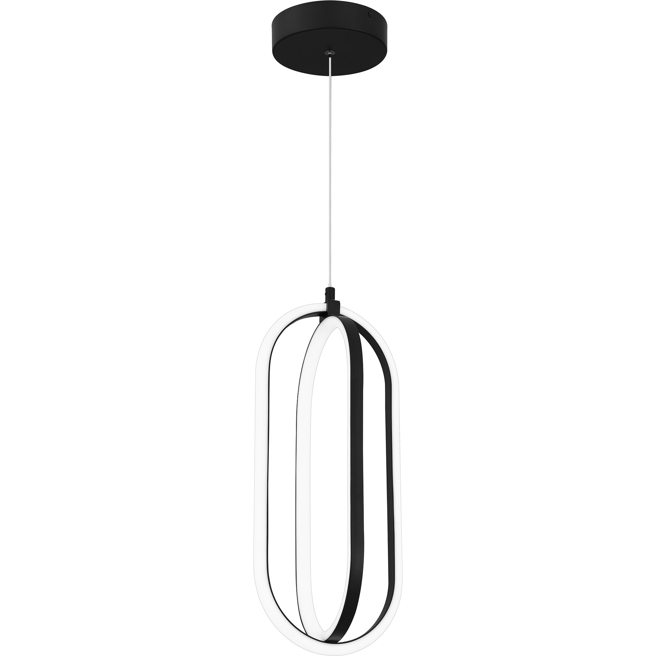 Calista LED 8 inch Matte Black Mini Pendant Ceiling Light