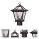 Aiken 2 Light 15 inch Architectural Bronze Exterior Post Mount Light