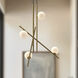 Amara LED 18.38 inch Brushed Gold Chandelier Ceiling Light