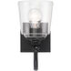 Antonia 1 Light 5.5 inch Coal Black Bath Vanity Light Wall Light
