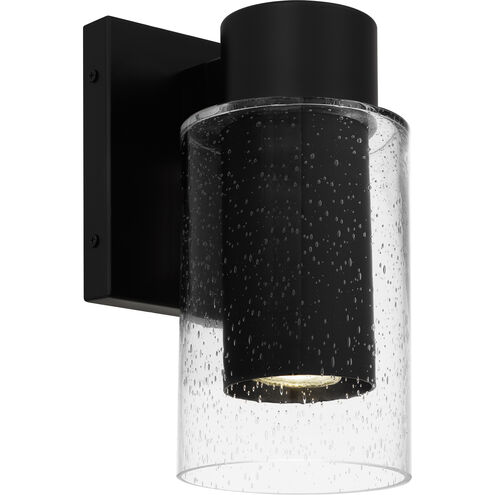 Sawyer LED 10 inch Matte Black Outdoor Wall Lantern, Small