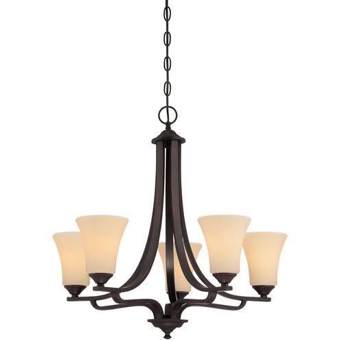 Treme 5 Light 25 inch Espresso Chandelier Ceiling Light