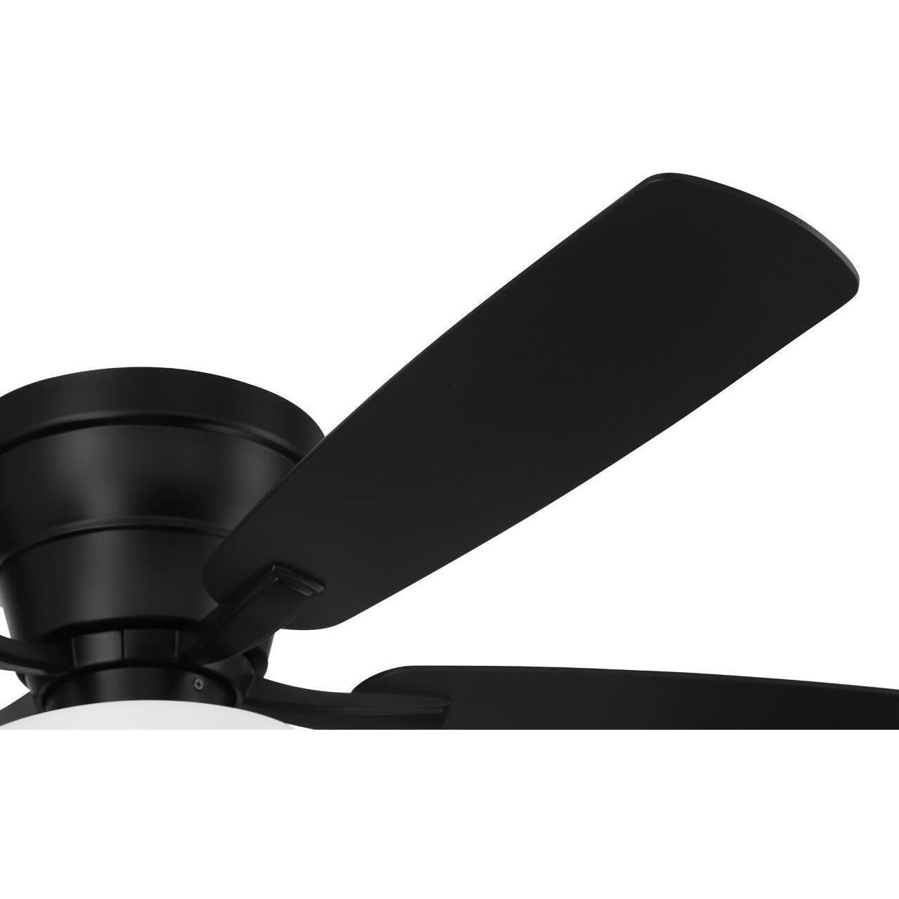 Wheeler 52 inch Flat Black with Flat Black/Greywood Blades Fan