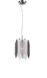 Stratus 1 Light 8.6 inch Chrome Frame Smoke and Frosted Glass Mini Pendant Ceiling Light