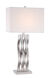 Hamo 31 inch 150.00 watt Polished Steel Table Lamp Portable Light