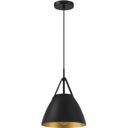 Tanner LED 10.75 inch Matte Black Pendant Ceiling Light