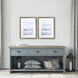 Waterside Blue and Black and White and Gray Framed Art, Propac