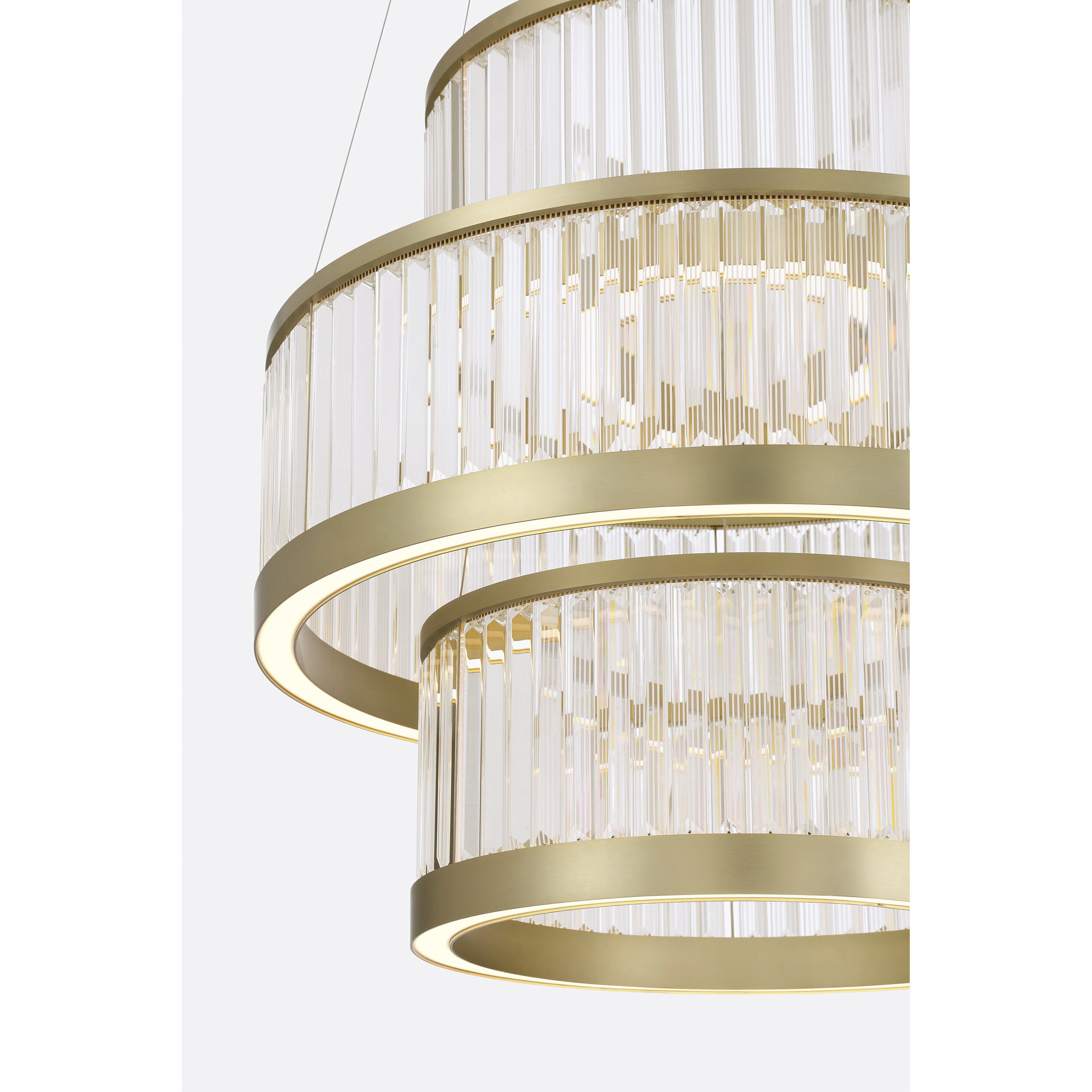 Empra LED 35.2 inch Gold Grand Chandelier Ceiling Light