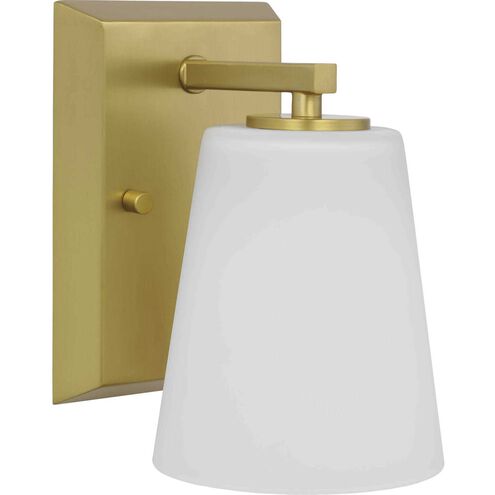 Vertex 1 Light 4.75 inch Brushed Gold Bath Light Wall Light
