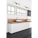Grayson 3 Light 23 inch Modern Gold Vanity Wall Light